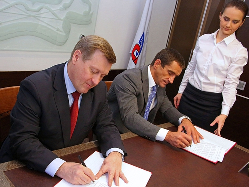 Николай Степанов и Анатолий Локоть подписали соглашение о сотрудничестве