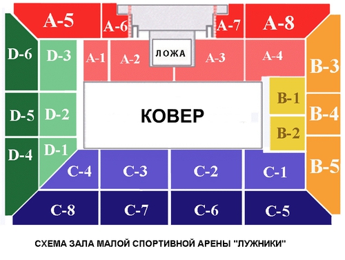 Лужники Схема Зала Фото